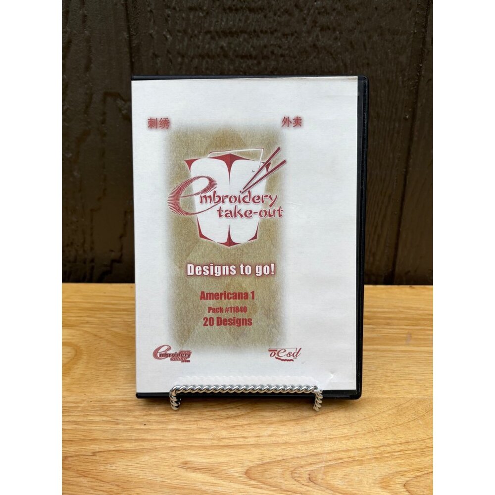 Embroidery Take-Out Americana CD #11840 20 Patriotic Designs Machine Americana